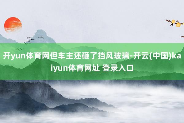 开yun体育网但车主还砸了挡风玻璃-开云(中国)kaiyun体育网址 登录入口
